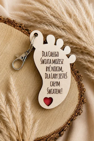 Brelok dla Taty z dowolnym napisem – personalizowany prezent na Dzień Taty