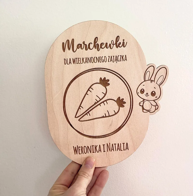 Tacka dla Zajączka wielkanocnego z imieniem