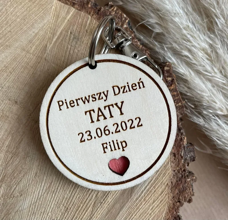 Brelok Pierwszy Dzień Taty – prezent dla świeżo upieczonego taty