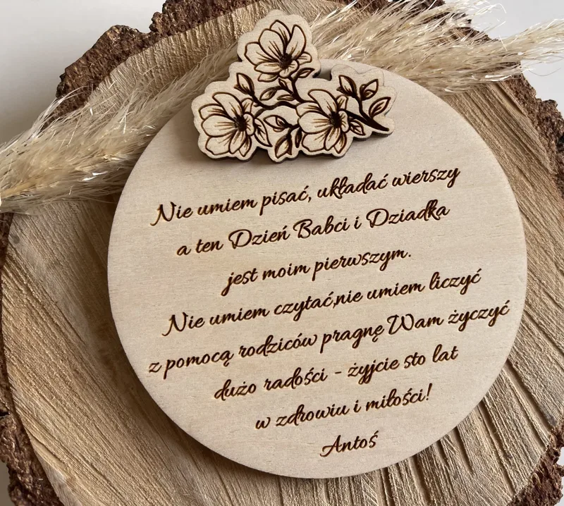 Duży Magnes z dowolnym tekstem