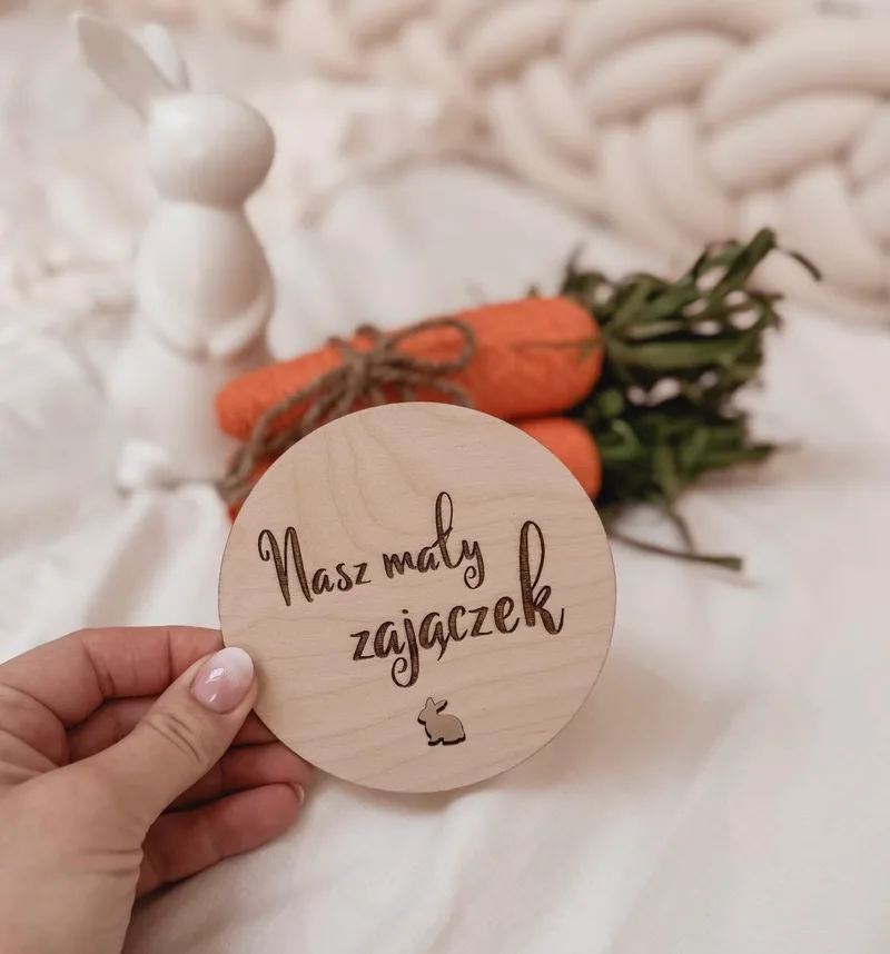 Tabliczka wielkanocna „Nasz mały zajączek”