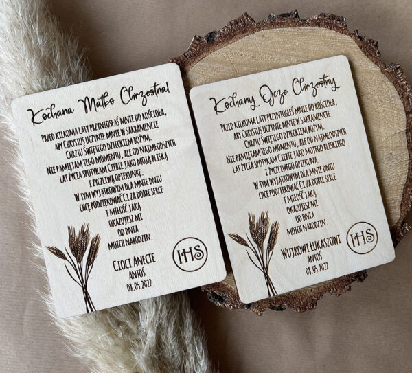 22625AE9-D631-4EBB-AD3F-2F522DB0E5BA-scaled-1.jpg Podziękowanie dla chrzestnych Komunia – tabliczka drewniana