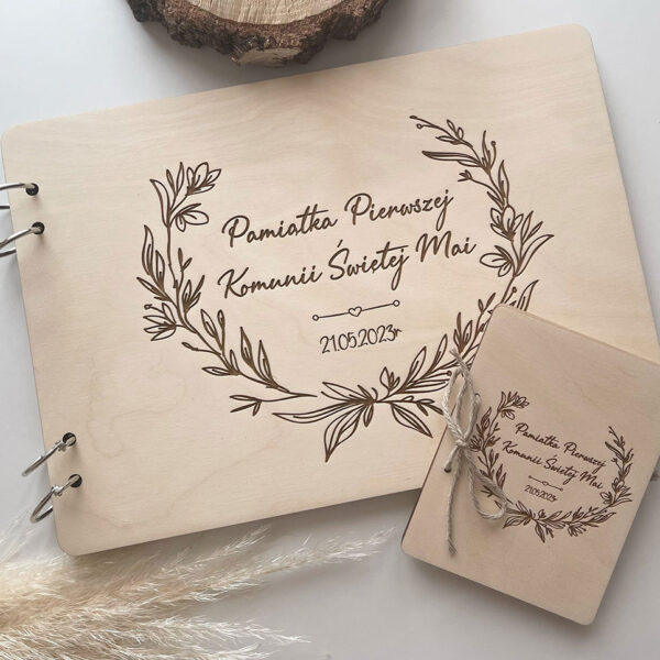 Album komunijny A4 + kartka na pieniądze