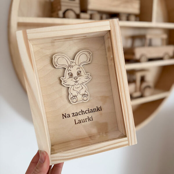 Skarbonka Króliczek z dowolnym napisem