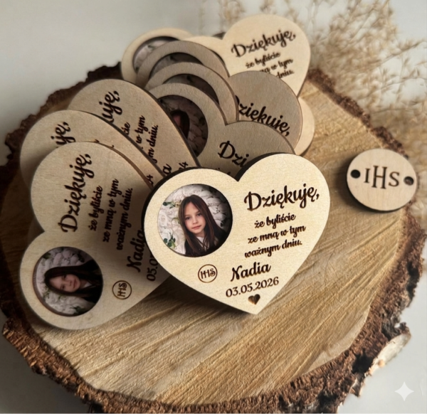 IMG_9508 Podziękowanie dla gości Komunia – magnes ze zdjęciem
