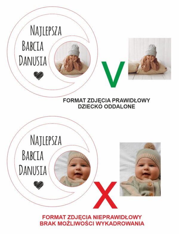 Magnes ze zdjęciem i dowolnym krótkim napisem.Spakowany gotowy do wręczenia